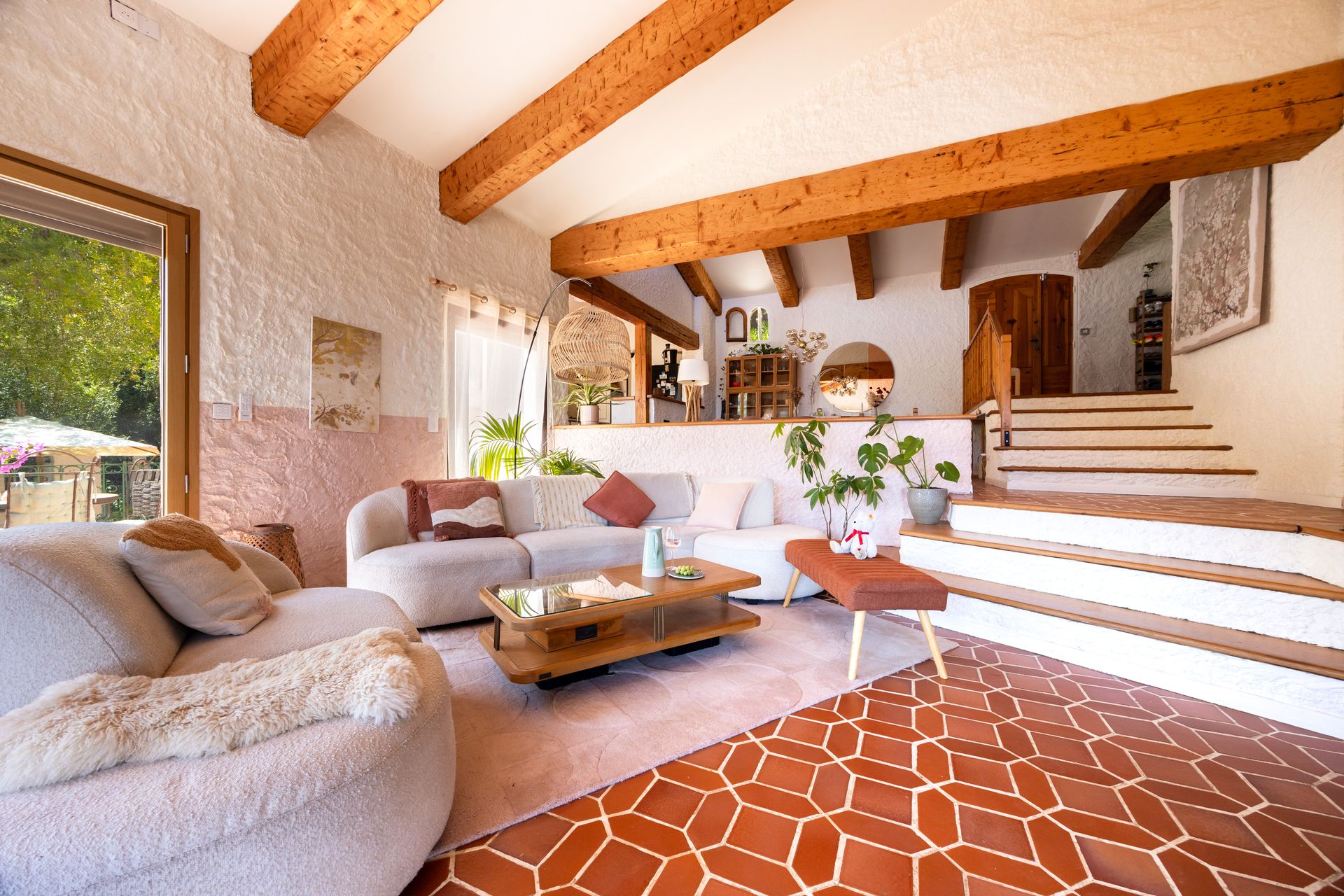 Mas Fauvette living room